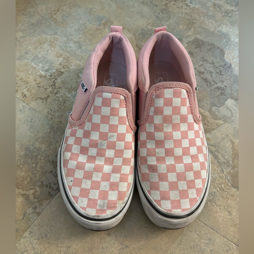 Pink Checker Vans